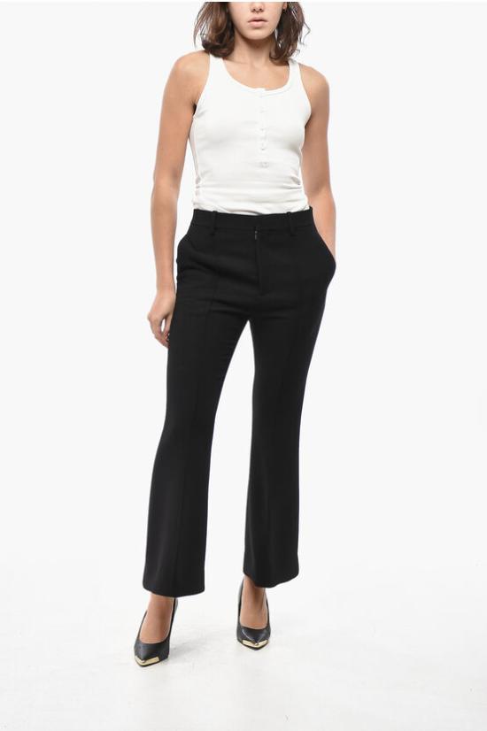  보테가베네타 스트레이트 팬츠 810473 V4MD0 1000 Black - BOTTEGA VENETA