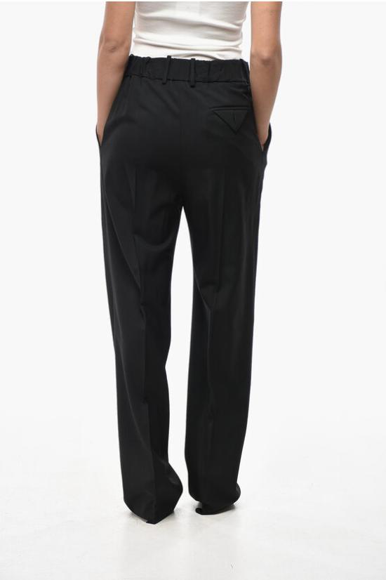  보테가베네타 스트레이트 팬츠 743610V25W01000 Black - BOTTEGA VENETA