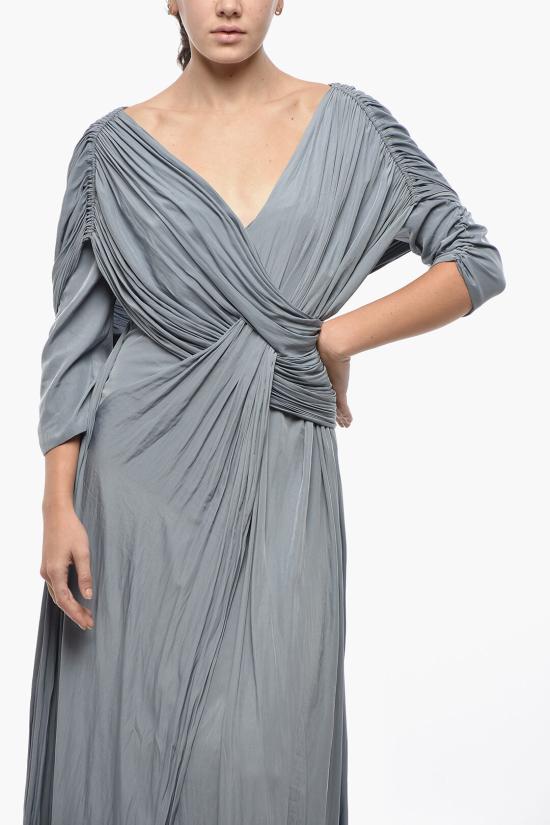  랑방 롱 원피스 RWDR376U2638P19 171 Gray - LANVIN