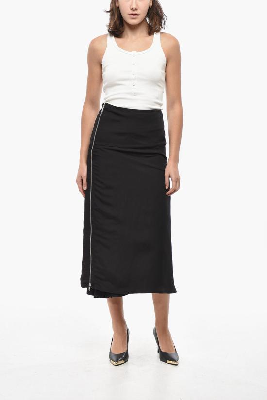  질샌더 롱 스커트 J03MA0125J65003001 Black - JIL SANDER