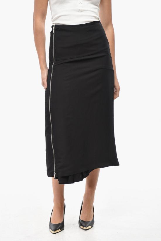  질샌더 롱 스커트 J03MA0125J65003001 Black