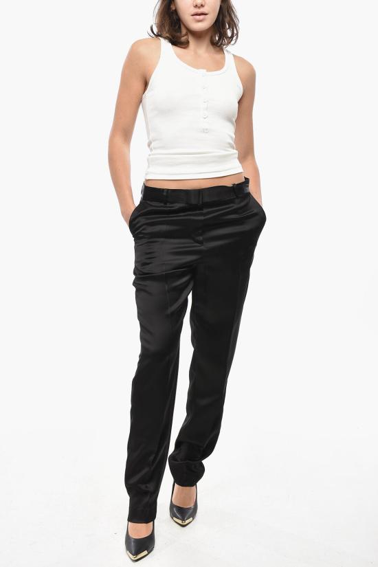  토템 스트레이트 팬츠 244 WRB0228 FB0208 001 Black - TOTEME