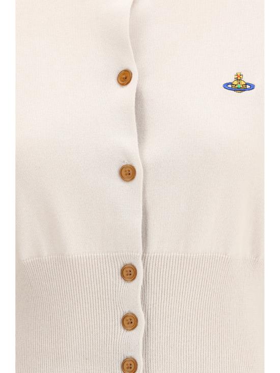 25FW 비비안웨스트우드 BEA 베아 크롭 가디건 1803002UY001V A402 WHITE - VIVIENNE WESTWOOD