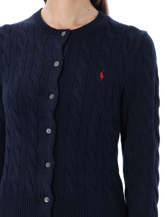26SS 폴로 랄프로렌 폴로 자수 케이블 니트 가디건 211971868 008 HUNTER NAVY - POLO RALPH LAUREN