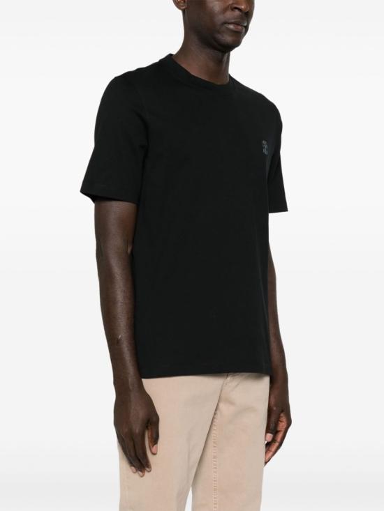 26SS 브루넬로 쿠치넬리 반팔 티셔츠 M0B138440 CSQ44 Black - BRUNELLO CUCINELLI