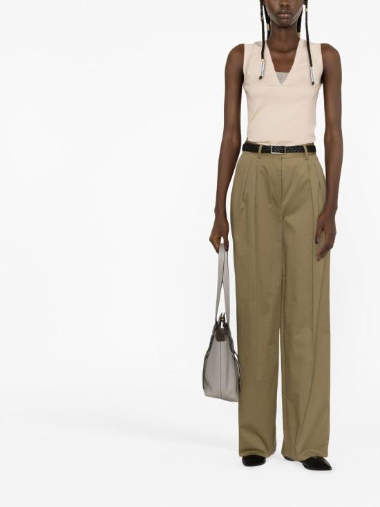 26SS 브루넬로 쿠치넬리 민소매 티셔츠 M0TC8EL672 C8539 Beige - BRUNELLO CUCINELLI