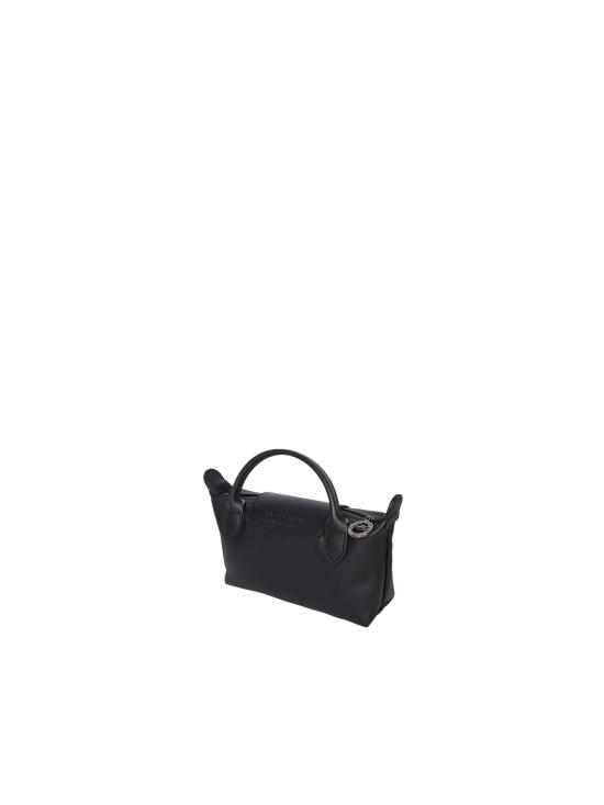  롱샴 르 플리아쥬 엑스트라 XS 레더 파우치 34205987 001 Black - LONGCHAMP