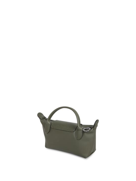 26SS 롱샴 르 플리아쥬 엑스트라 XS 레더 파우치 34205987 549 Brown - LONGCHAMP