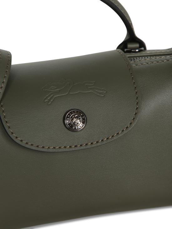 26SS 롱샴 르 플리아쥬 엑스트라 XS 레더 파우치 34205987 549 Brown - LONGCHAMP