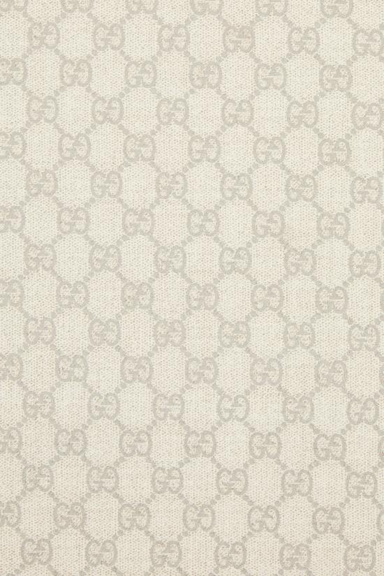 25FW 구찌 라미네이트 GG 울 숄 8100223G348 1900 Perla - GUCCI