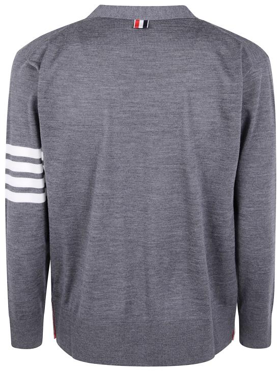 26SS 톰브라운 4바 서스테이너블 파인 메리노 울 클래식 가디건 MKC002A Y1014 098 038 MED GREY - THOM BROWNE