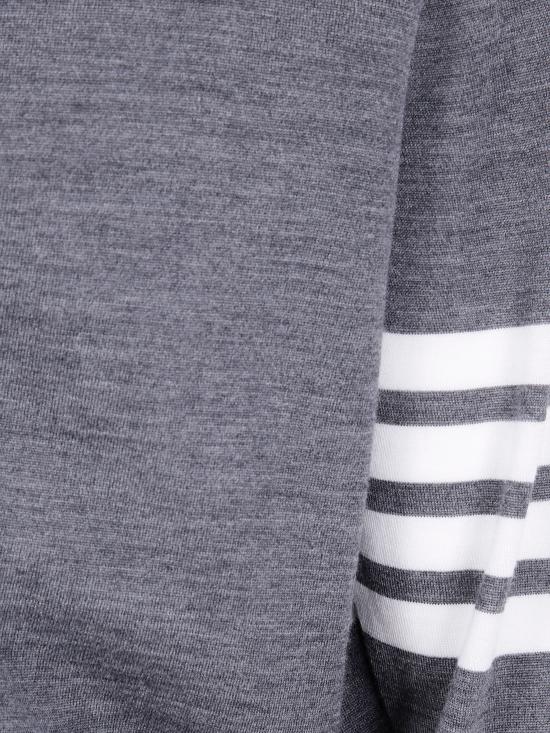 26SS 톰브라운 4바 서스테이너블 파인 메리노 울 클래식 가디건 MKC002A Y1014 098 038 MED GREY - THOM BROWNE