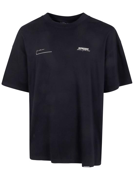 26SS 리프레젠트 반팔 티셔츠 MLM4274 098 BLACK