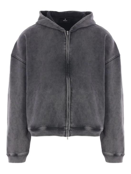 26SS 리프레젠트 후드 티셔츠 INM414 VINTAGE GREY