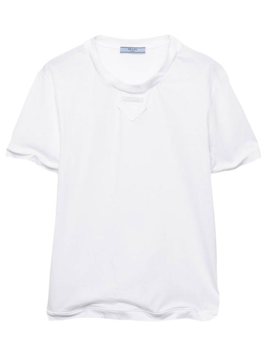 26SS 프라다 반팔 티셔츠 3569BSOOO 18QZ F0009 BIANCO