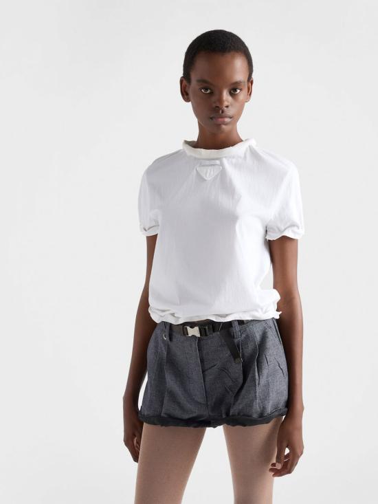 26SS 프라다 반팔 티셔츠 3569BSOOO 18QZ F0009 BIANCO - PRADA