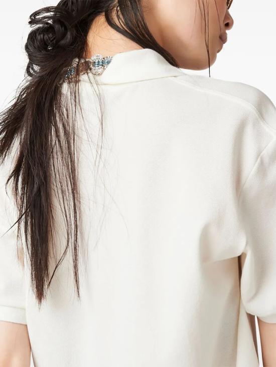 26SS 미우미우 폴로 티셔츠 MJN535SOOO 14RW F0009 BIANCO - MIU MIU