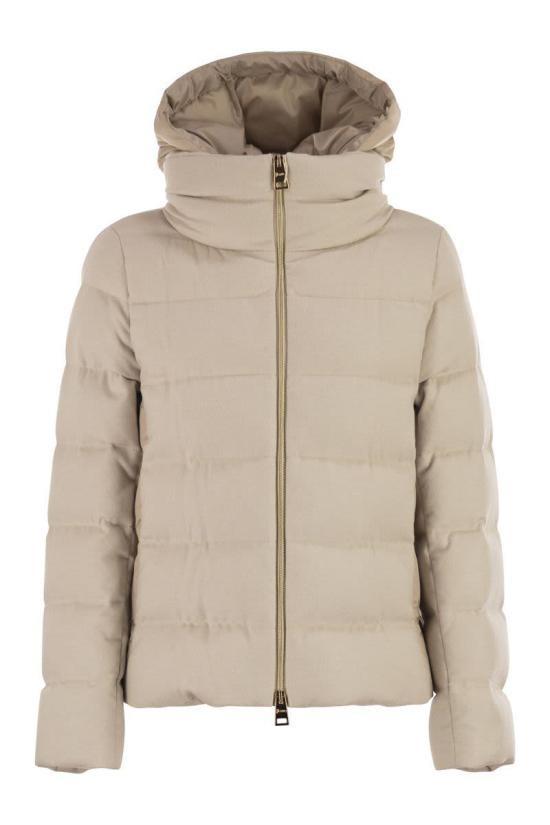 25FW 에르노 캐시미어 실크 새틴 케이프  PI002179D38087 1985 LIGHT BEIGE