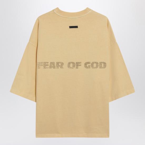 25FW 피어오브갓 반팔 티셔츠 FG25FW10 10310HWJ Beige - FEAR OF GOD