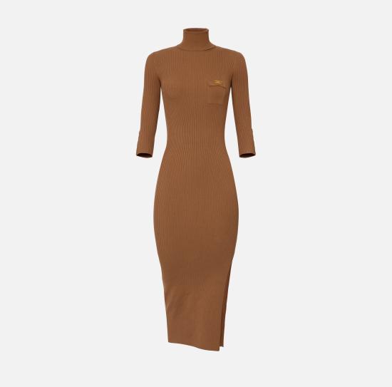 25FW 엘리자베타프랜치 미디 원피스 AM23B56E2 EC1 Brown sugar