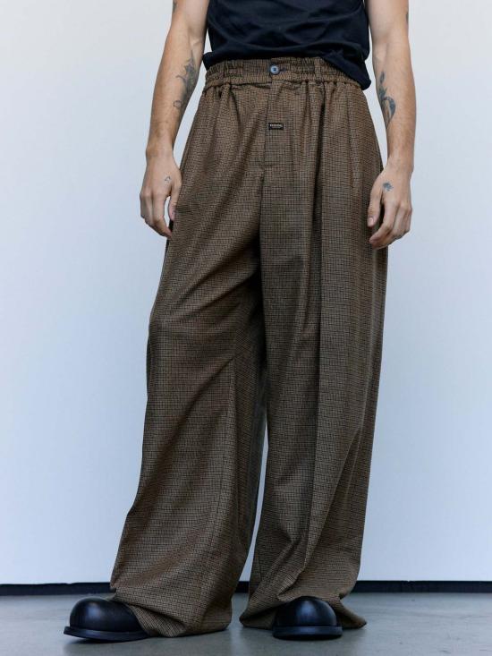  마틴로즈 스트레이트 팬츠 마틴 로즈 익스트림 와이드 레그 테일러드 팬츠