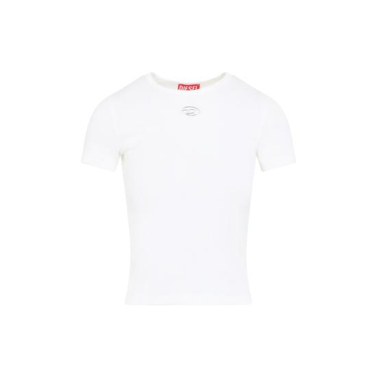 26SS 디젤 반팔 티셔츠 A19910 0JMBA 141 OFF WHITE - DIESEL