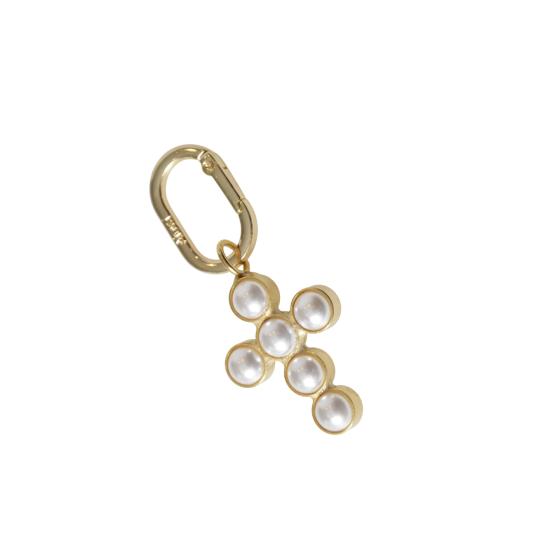 25FW ALEVA' BIJOUX 목걸이/팬던트 CROCETONDA OROPERLE Golden - OTHER BRANDS