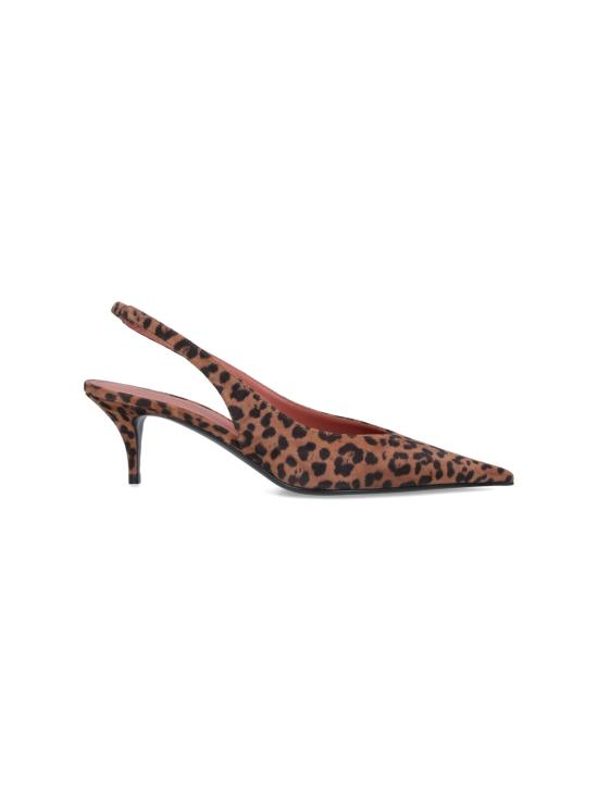 25FW 아미나 무아디 힐/펌프스 15S365620ANO LEOPARD PRINTED SUEDE Brown