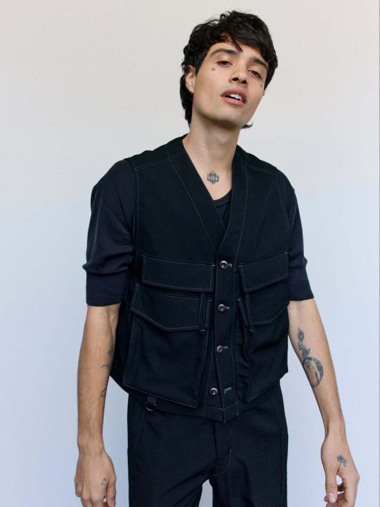  르메르 베스트 소프트 울 트윌 유틸리티 조끼