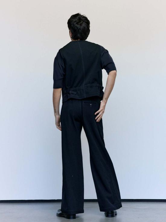  르메르 베스트 소프트 울 트윌 유틸리티 조끼 - LEMAIRE