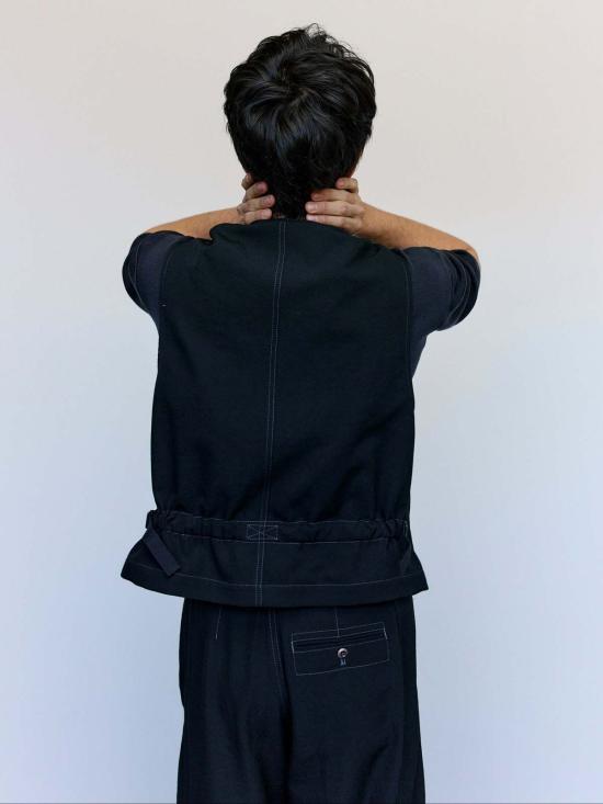  르메르 베스트 소프트 울 트윌 유틸리티 조끼 - LEMAIRE