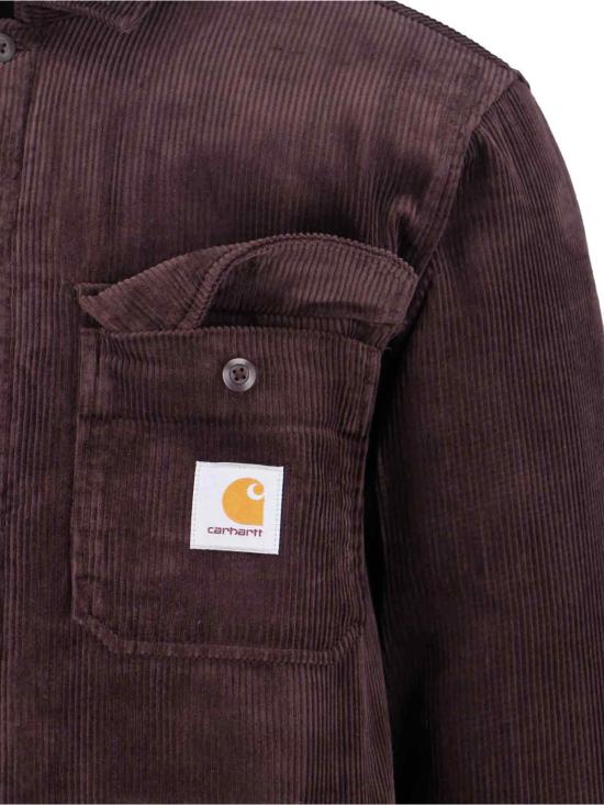 25FW 칼하트 WIP 위드썸 셔츠 I028827 33HXX Brown - CARHARTT WIP