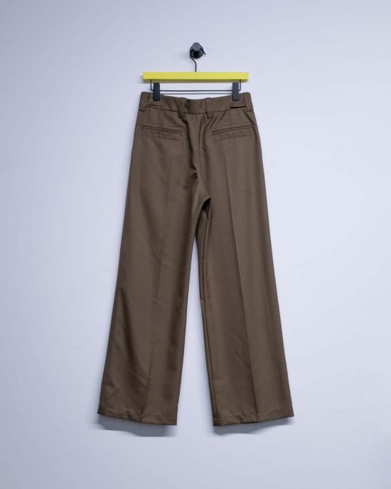  르메르 스트레이트 팬츠 토프 멜란지 폴리 울 트윌 스트레이트 테일러드 - LEMAIRE