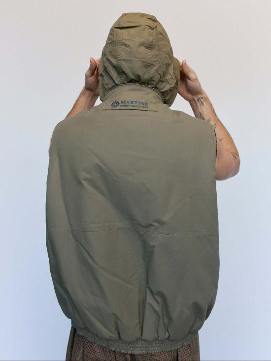  마틴로즈 베스트 마틴 로즈 베이지 카키 나일론 리버서블 퍼 질레 - MARTINE ROSE