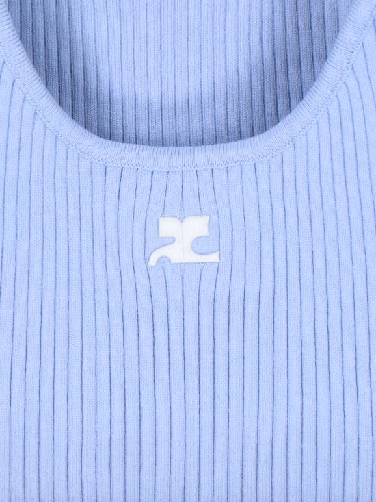 26SS 쿠레쥬 긴팔 티셔츠 PERMDE012FI0001 7005 Blue - COURREGES