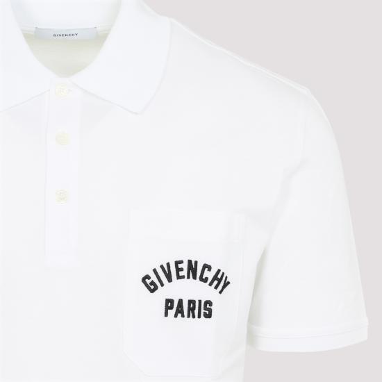 26SS 지방시 폴로 티셔츠 BML00T3YSD 100 WHITE - GIVENCHY