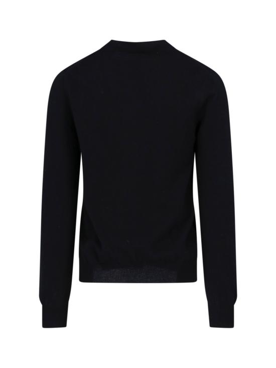 25FW 꼼데가르송 PLAY 플레이 V넥 하트 와펜 가디건 AX N008 051 Black - COMME DES GARCONS