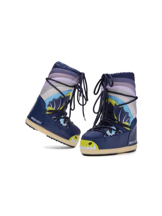 24FW [키즈] 문부츠 미들 부츠 3400280 BLUE MULTICOLOR - MOON BOOT