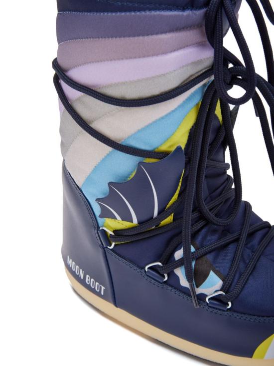 24FW [키즈] 문부츠 미들 부츠 3400280 BLUE MULTICOLOR - MOON BOOT
