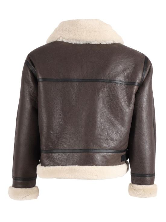 25FW 쇼트N.Y.C 무톤 231 30 LCWCHELSEA DARK BROWN OFF WHITE 241847 - SCHOTT N.Y.C