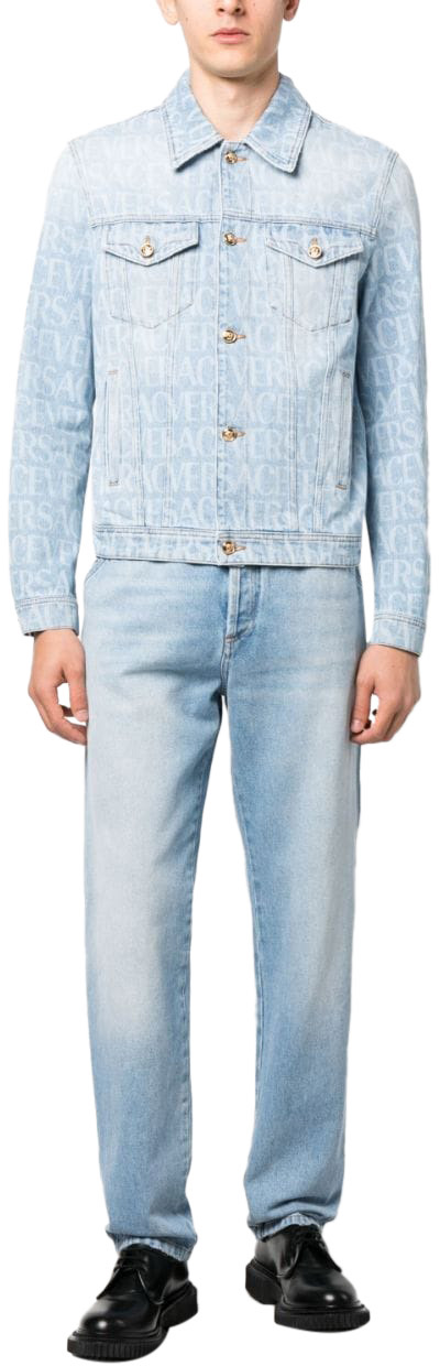  베르사체 코트 10093551A076611D380 BLUE - VERSACE