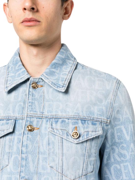  베르사체 코트 10093551A076611D380 BLUE - VERSACE