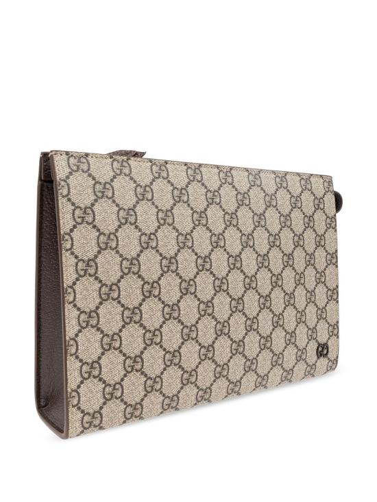 26SS 구찌 바이컬러 올오버 GG 파우치 768255 FACQC9773 Brown - GUCCI