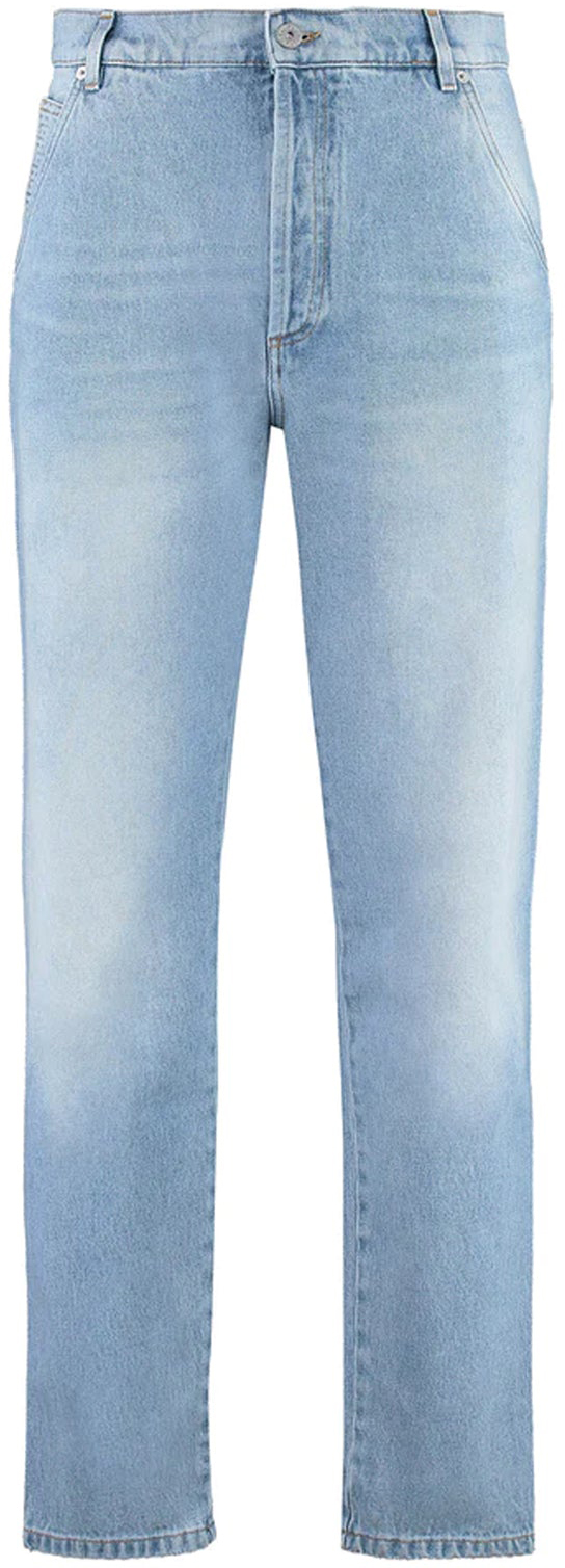  발망 데님 팬츠 AH1MM000DD096FF BLUE - BALMAIN