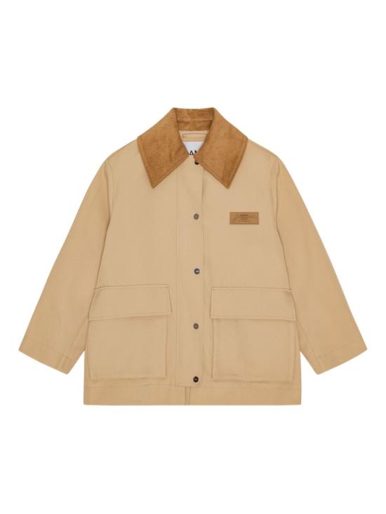 25FW 가니 트윌 미디 자켓 W0757 531 Beige