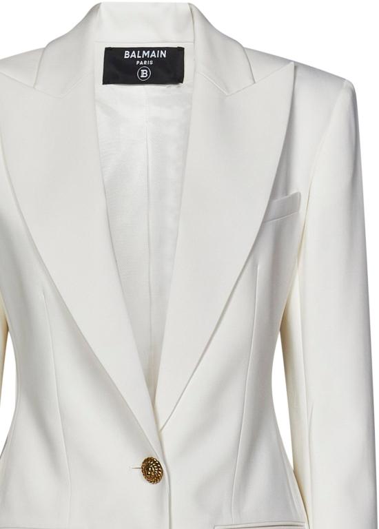  발망 코트 CF1SE055VE170FA WHITE - BALMAIN