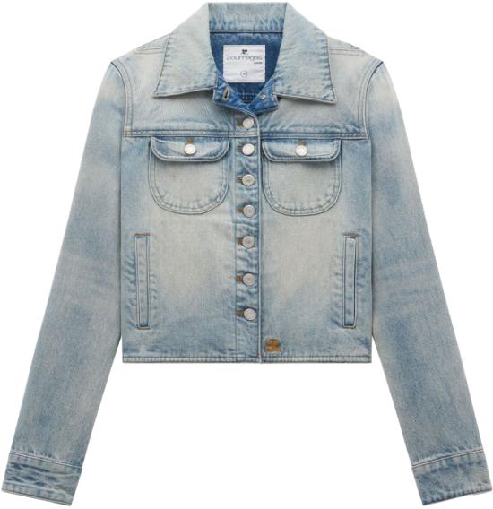  쿠레쥬 데님 자켓 124DBL154DE00167011 BLUE