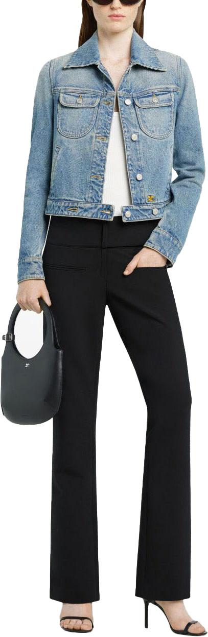 25FW 쿠레쥬 코트 VESDBL002DE00417052 BLUE - COURREGES