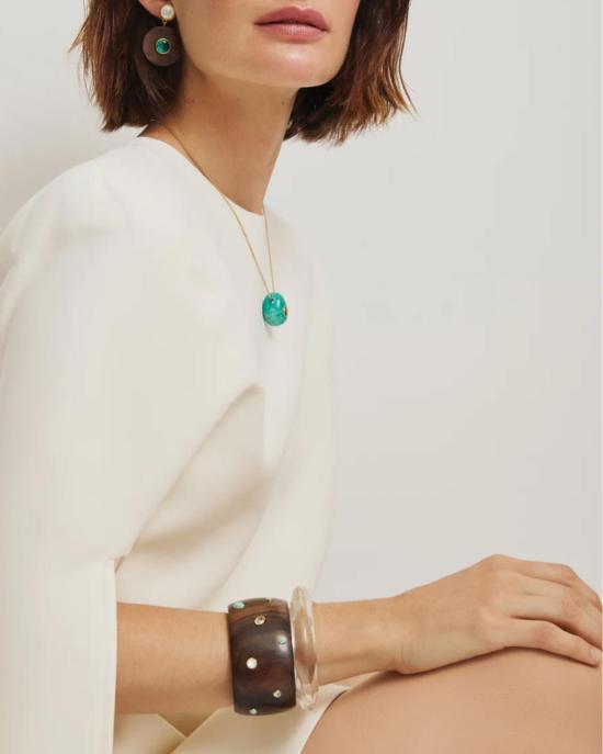  리지 포르투나토 팔찌 리지 커프 클리어 - LIZZIE FORTUNATO