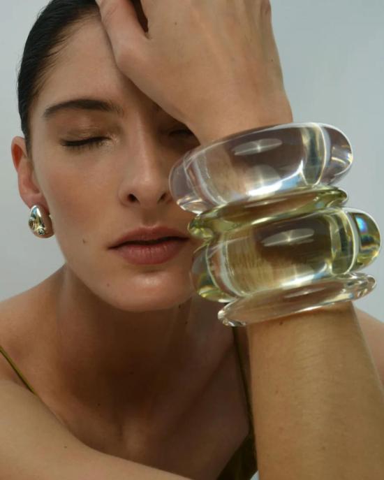  리지 포르투나토 팔찌 리지 커프 클리어 - LIZZIE FORTUNATO